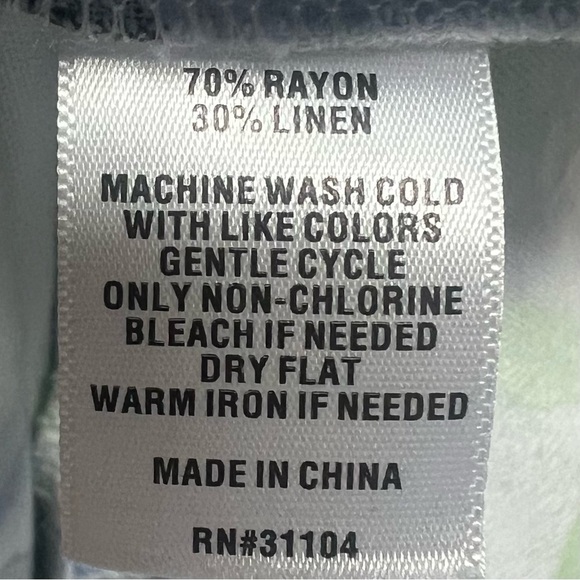 The Limited Halter Maxi Dress Womens Small Floral Sleeveless Belt Linen Coastal - Picture 10 of 12